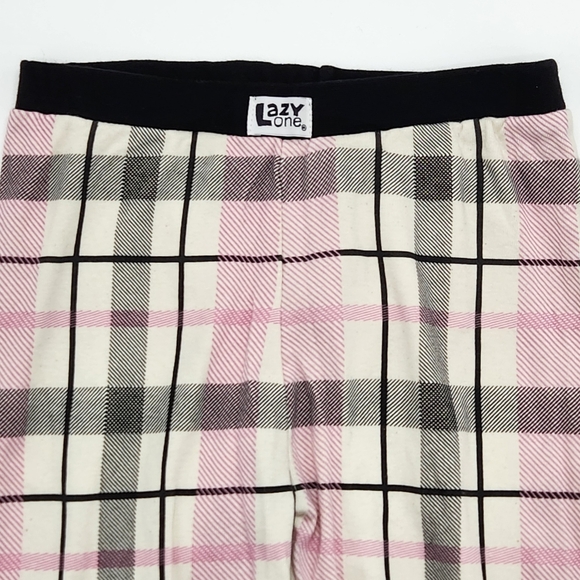 Lazy One Bear Hug Pajama Pant Set  Size 8 Colors Pink Black Cream - Picture 6 of 11